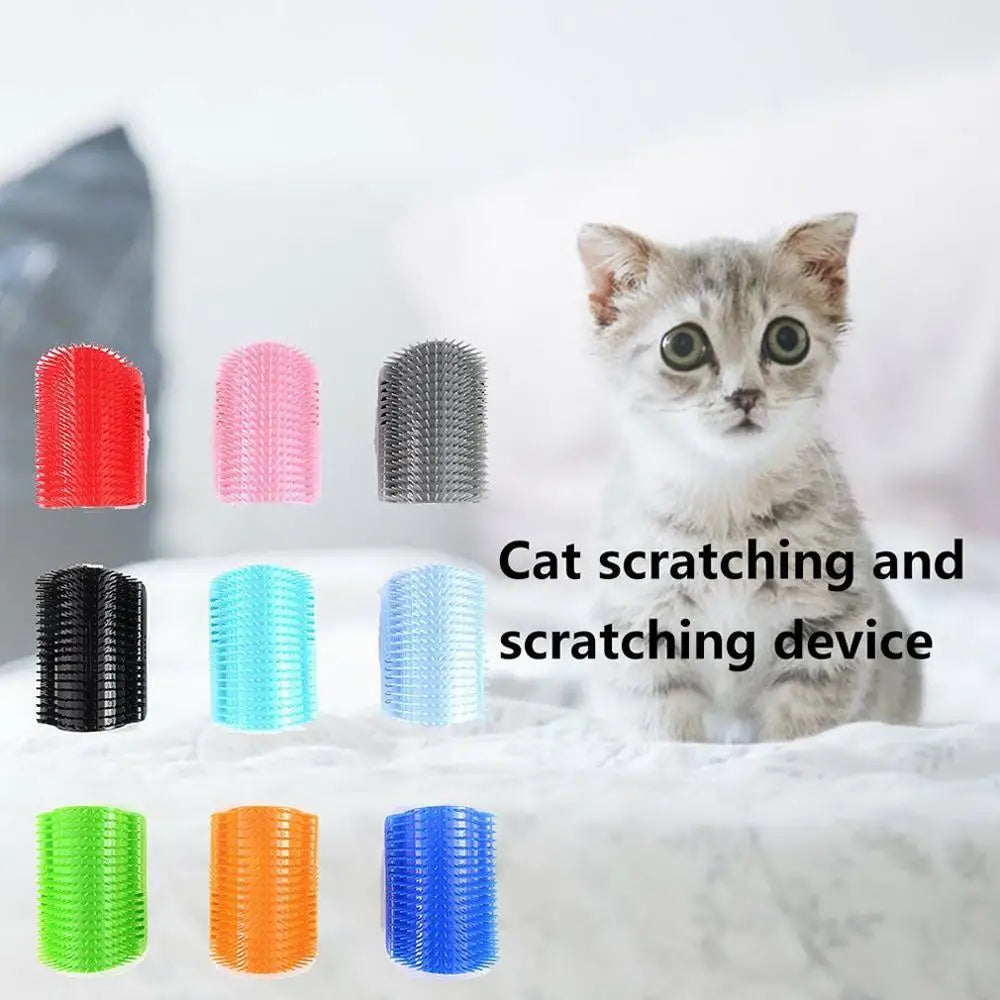Pet Products For Cats Brush Corner Cat Massage Self Groomer Comb Brush With Catnip Cat Rubs The Face With Tickling Comb