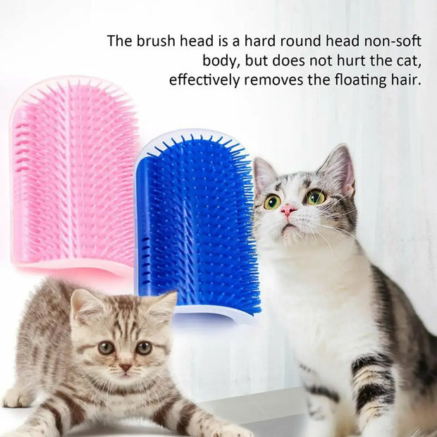 Pet Products For Cats Brush Corner Cat Massage Self Groomer Comb Brush With Catnip Cat Rubs The Face With Tickling Comb