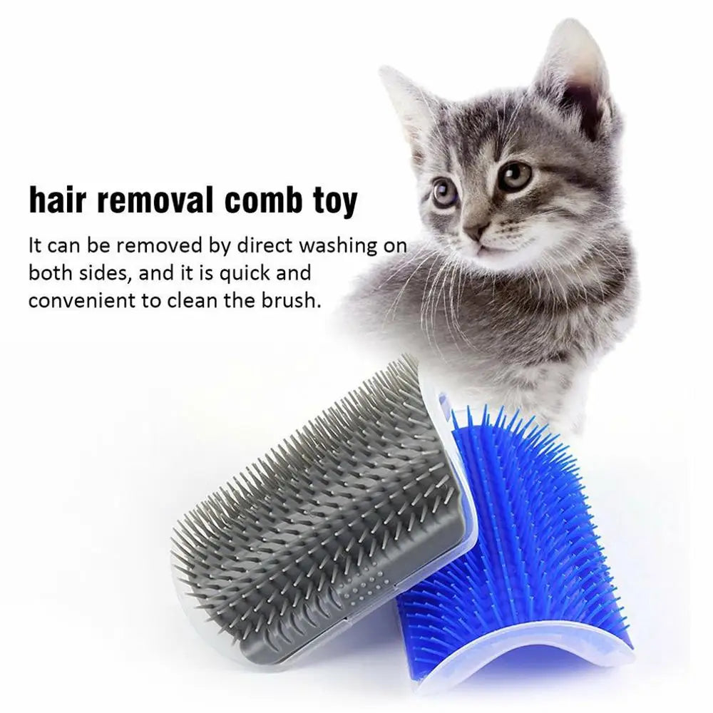 Pet Products For Cats Brush Corner Cat Massage Self Groomer Comb Brush With Catnip Cat Rubs The Face With Tickling Comb