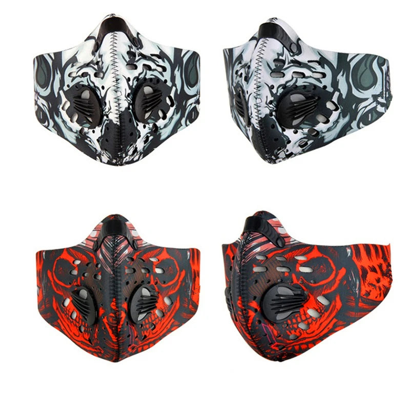 Fast Ship Men Women PM 2.5 Activated Carbon Dust Proof Cycling Face Masks Anti Pollution Mouth Bike Training Mask Face Shield