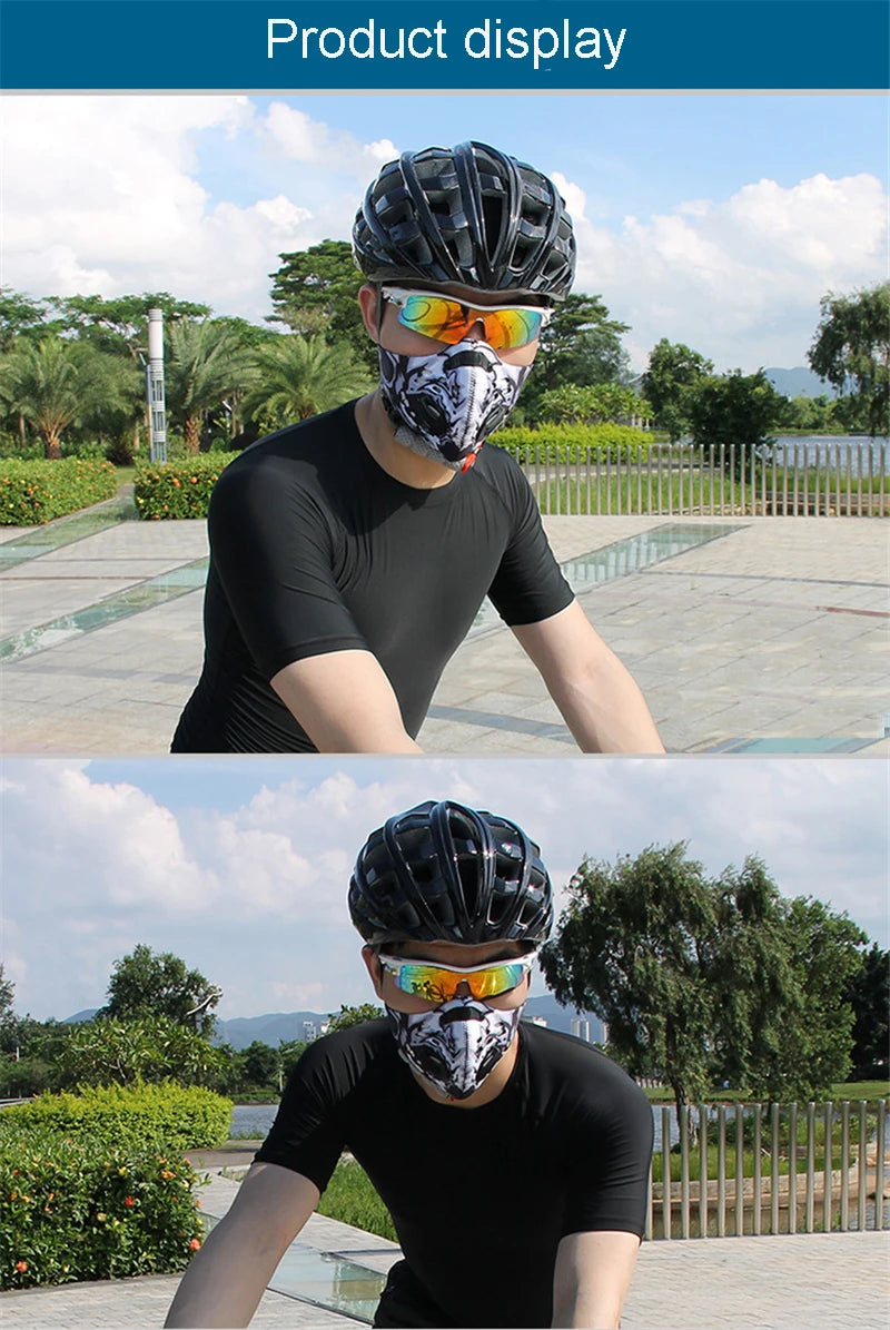 Fast Ship Men Women PM 2.5 Activated Carbon Dust Proof Cycling Face Masks Anti Pollution Mouth Bike Training Mask Face Shield