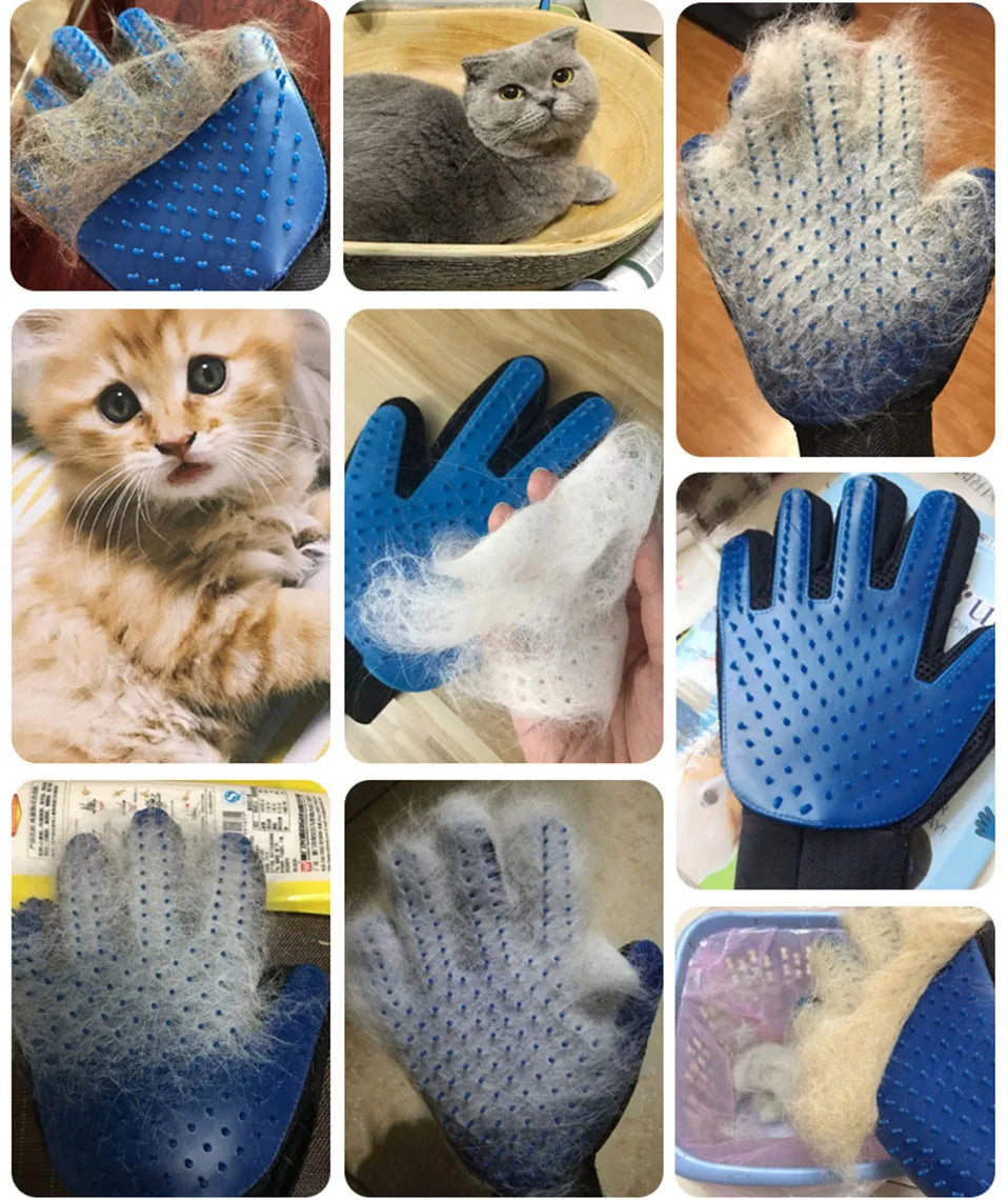 Cat grooming cleaning brush wool gloves cat grooming gloves cat hair removal gloves dog cleaning Pet comfort brush