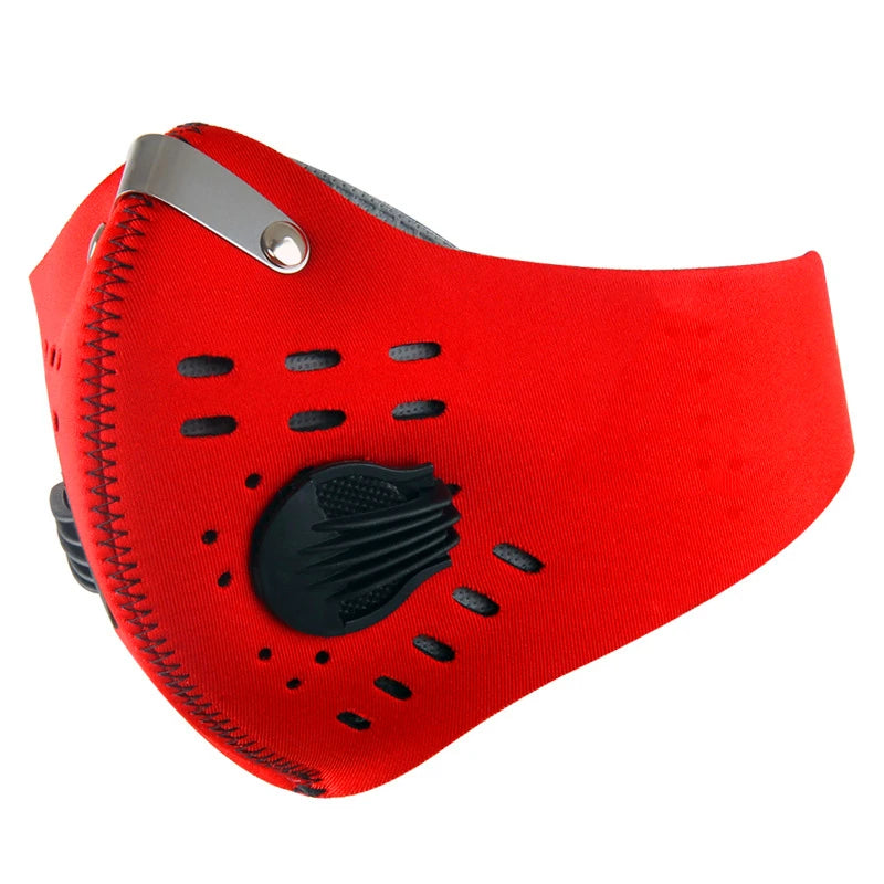 Fast Ship Men Women PM 2.5 Activated Carbon Dust Proof Cycling Face Masks Anti Pollution Mouth Bike Training Mask Face Shield
