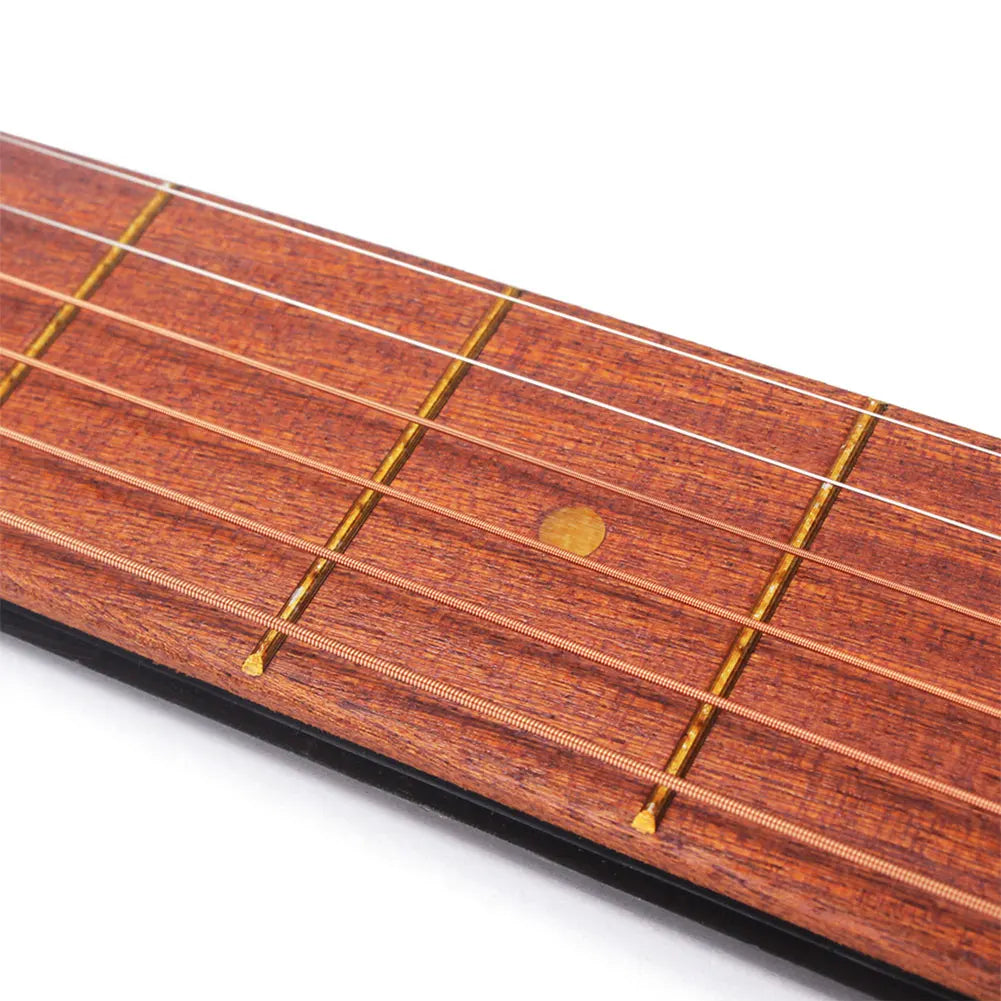 1 Pcs Portable Pocket Guitar 6 Fret Pocket Guitar Beginner Strings Chord Trainer Practicing Tool