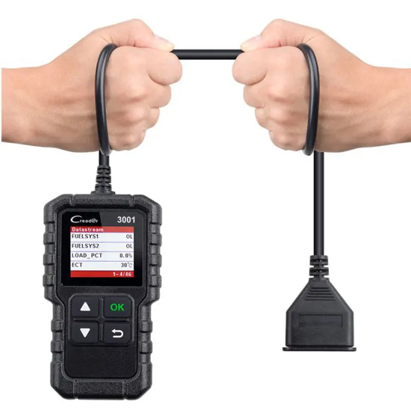 Turn Off Engine Light, Original Launch Creader 3001 OBDII / EOBD Code Scanner Car Diagnostic Tool, Support Languages