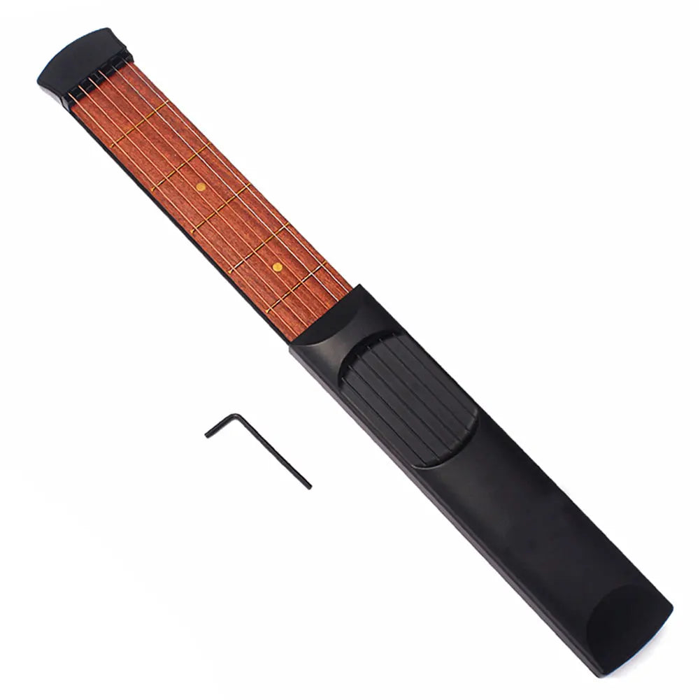 1 Pcs Portable Pocket Guitar 6 Fret Pocket Guitar Beginner Strings Chord Trainer Practicing Tool