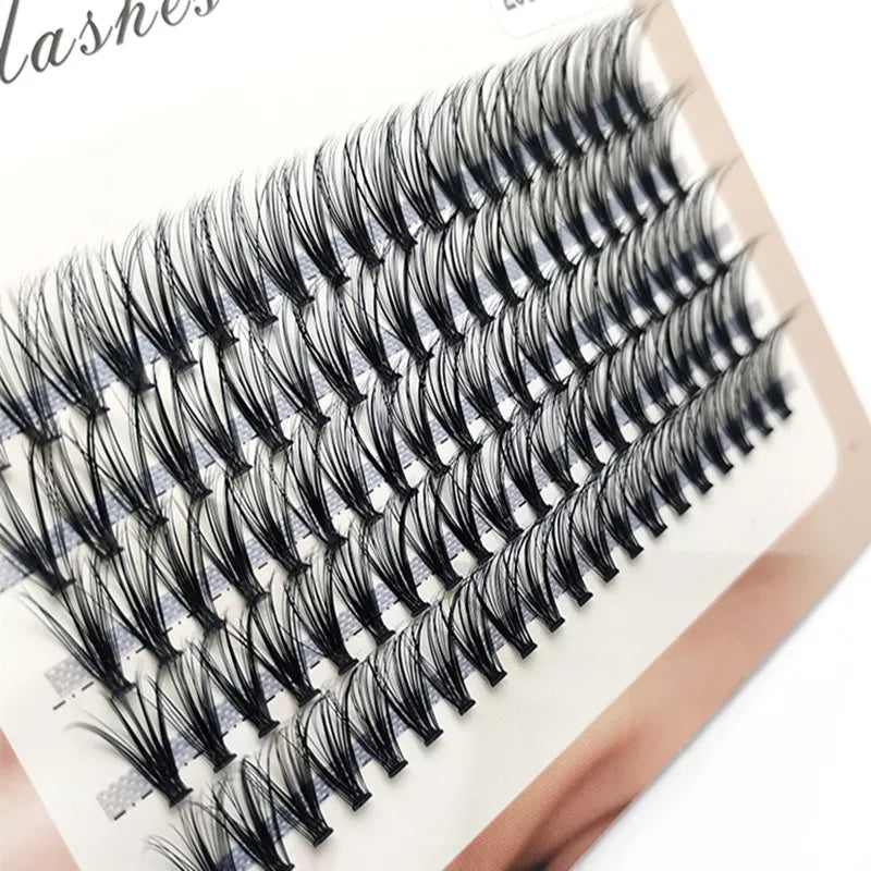 48/60/160 Bundles False Eyelash Extension Natural Mink Eyelashes Clusters Individual Lashes Bunches Makeup Cilia Eyes Faux Cils