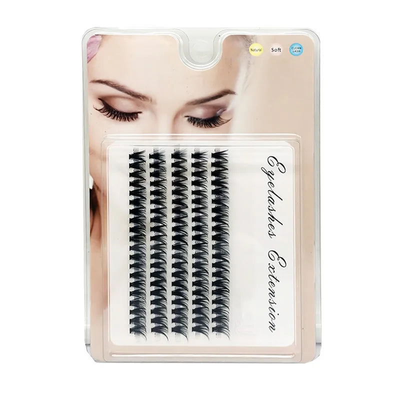 48/60/160 Bundles False Eyelash Extension Natural Mink Eyelashes Clusters Individual Lashes Bunches Makeup Cilia Eyes Faux Cils