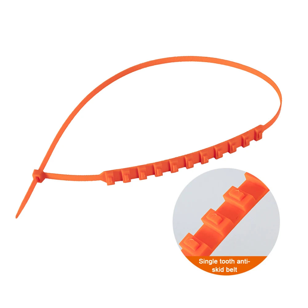 10/20Pcs Anti Skid Snow Chains Car Winter Tire Wheels Chains Winter Outdoor Snow Tire Emergency Double Grooves Anti-Skid Chains