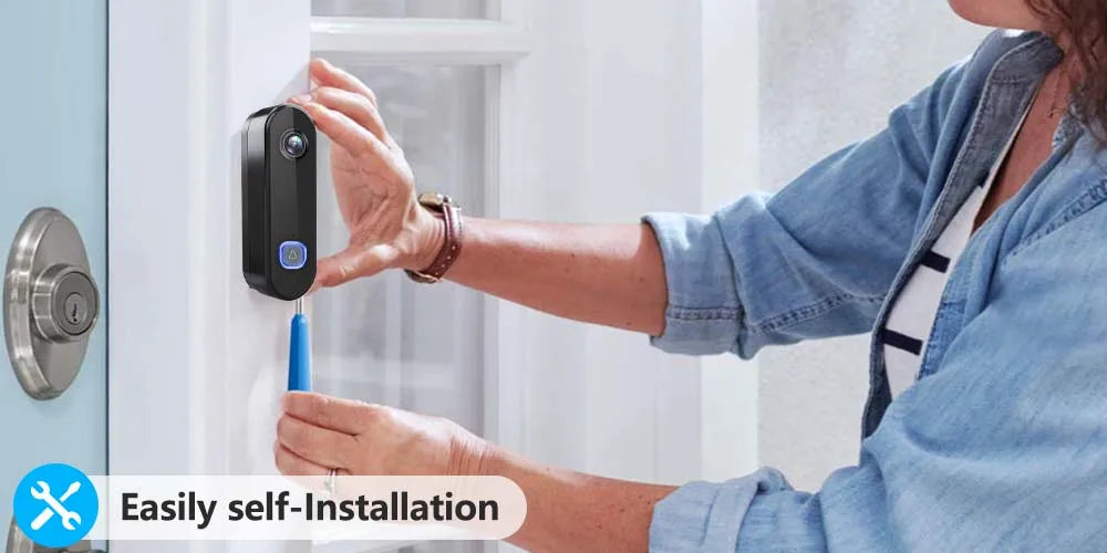 TUYA Video Doorbell WiFi  Wireless Outdoor Door Bell Camera AC Power 1080P Video Door Phone Waterproof IP65 Alexa Google Home