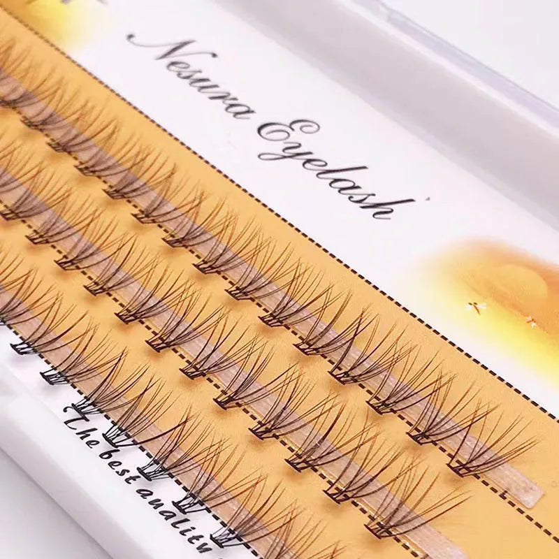 48/60/160 Bundles False Eyelash Extension Natural Mink Eyelashes Clusters Individual Lashes Bunches Makeup Cilia Eyes Faux Cils