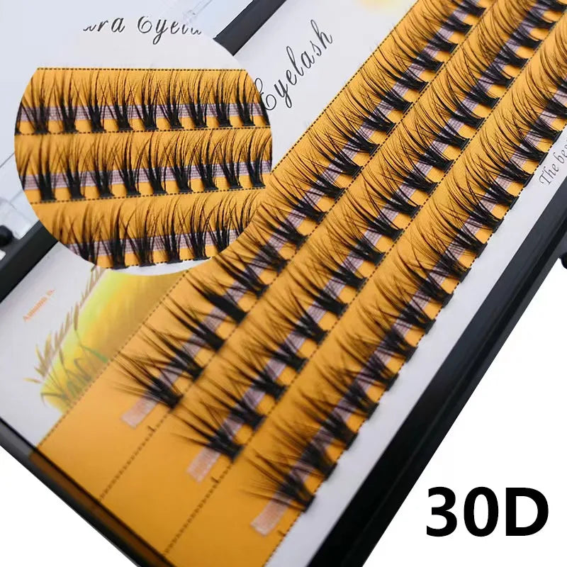 48/60/160 Bundles False Eyelash Extension Natural Mink Eyelashes Clusters Individual Lashes Bunches Makeup Cilia Eyes Faux Cils