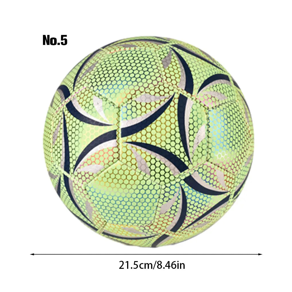 Outdoor Glow Reflective Football Soccer Ball