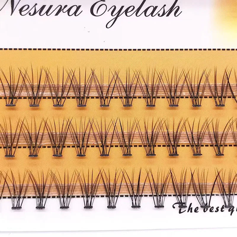 48/60/160 Bundles False Eyelash Extension Natural Mink Eyelashes Clusters Individual Lashes Bunches Makeup Cilia Eyes Faux Cils