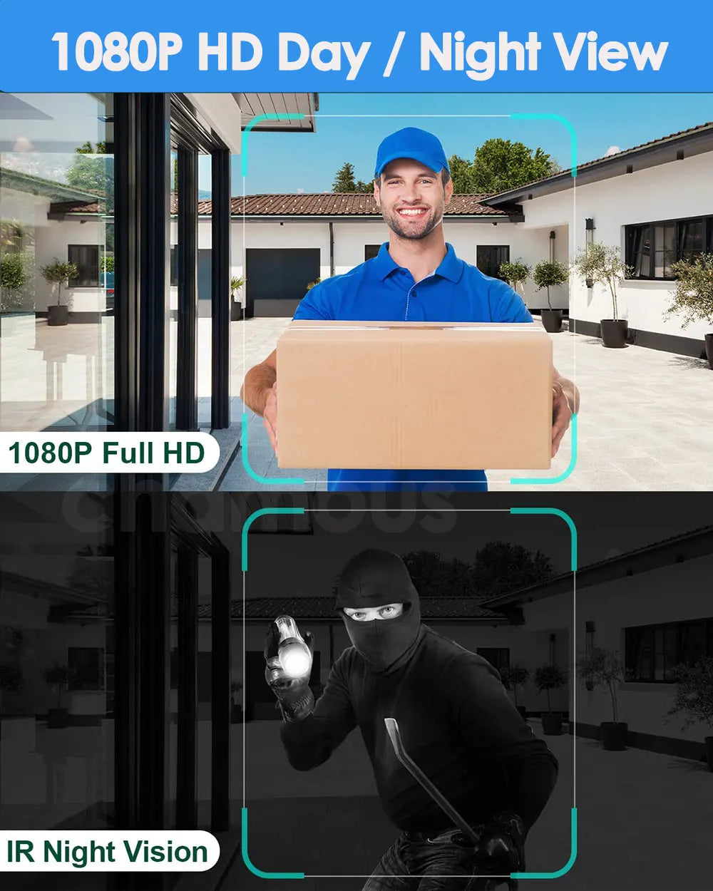 TUYA Video Doorbell WiFi  Wireless Outdoor Door Bell Camera AC Power 1080P Video Door Phone Waterproof IP65 Alexa Google Home