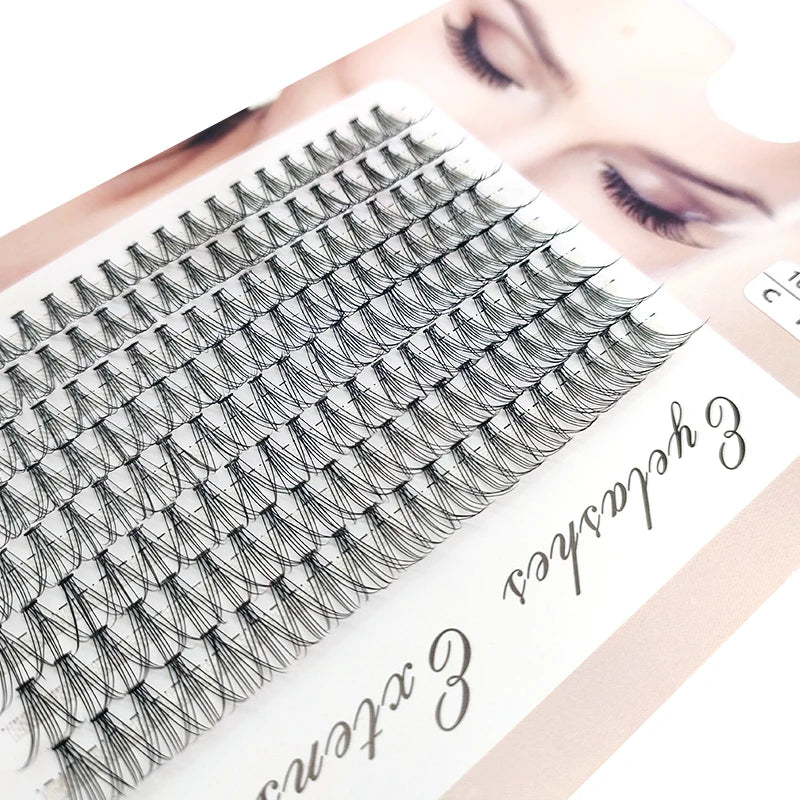 48/60/160 Bundles False Eyelash Extension Natural Mink Eyelashes Clusters Individual Lashes Bunches Makeup Cilia Eyes Faux Cils