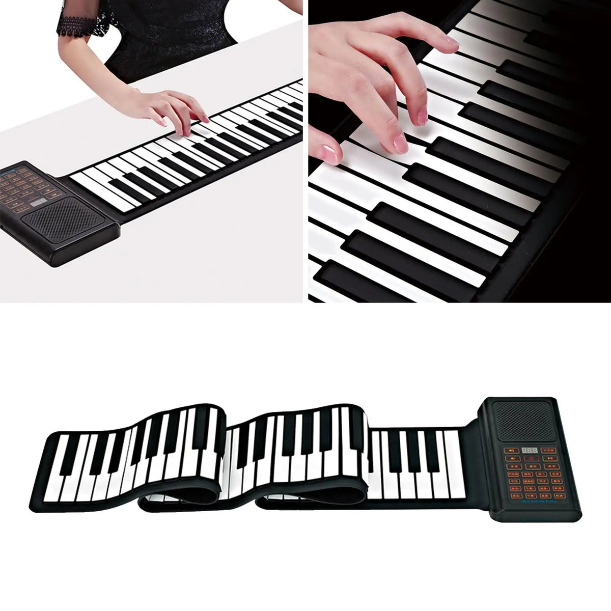 88 Keys Roll up Flexible Piano Travel Piano Silicone Electronic Piano for Kids for Home Gifts Holiday Gift Children Adults