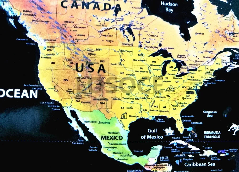 Big size Earth scratch maps with National Flags Deluxe Scratch maps With Scratch Off Layer Visual Travel Journal for travel maps