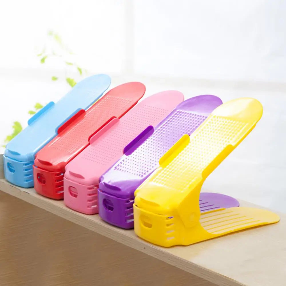 1/2/3pcs Integrated Shoe Rack Double Adjustable Shoe Rack Shoe Storage Rack Slipper Shoe Storage Home Organization