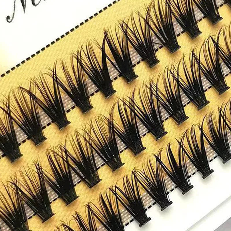 48/60/160 Bundles False Eyelash Extension Natural Mink Eyelashes Clusters Individual Lashes Bunches Makeup Cilia Eyes Faux Cils