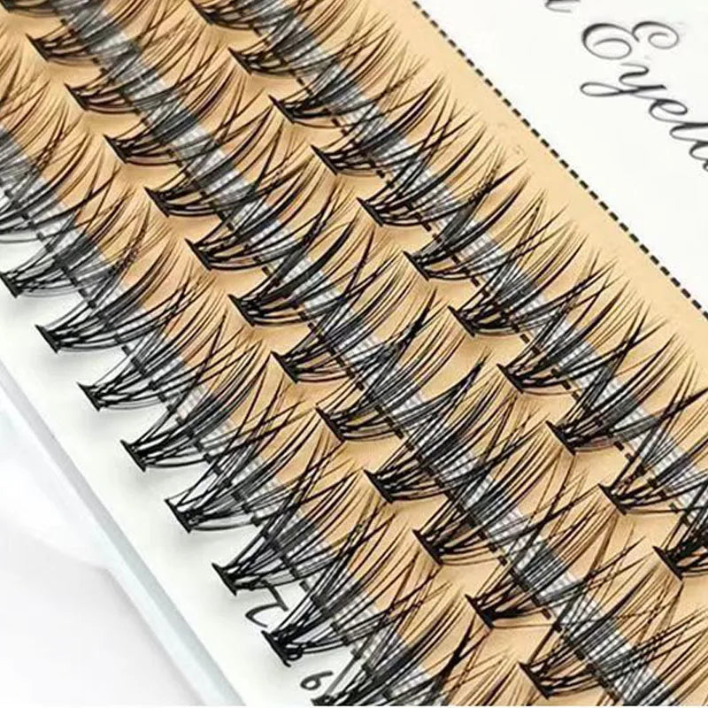 48/60/160 Bundles False Eyelash Extension Natural Mink Eyelashes Clusters Individual Lashes Bunches Makeup Cilia Eyes Faux Cils