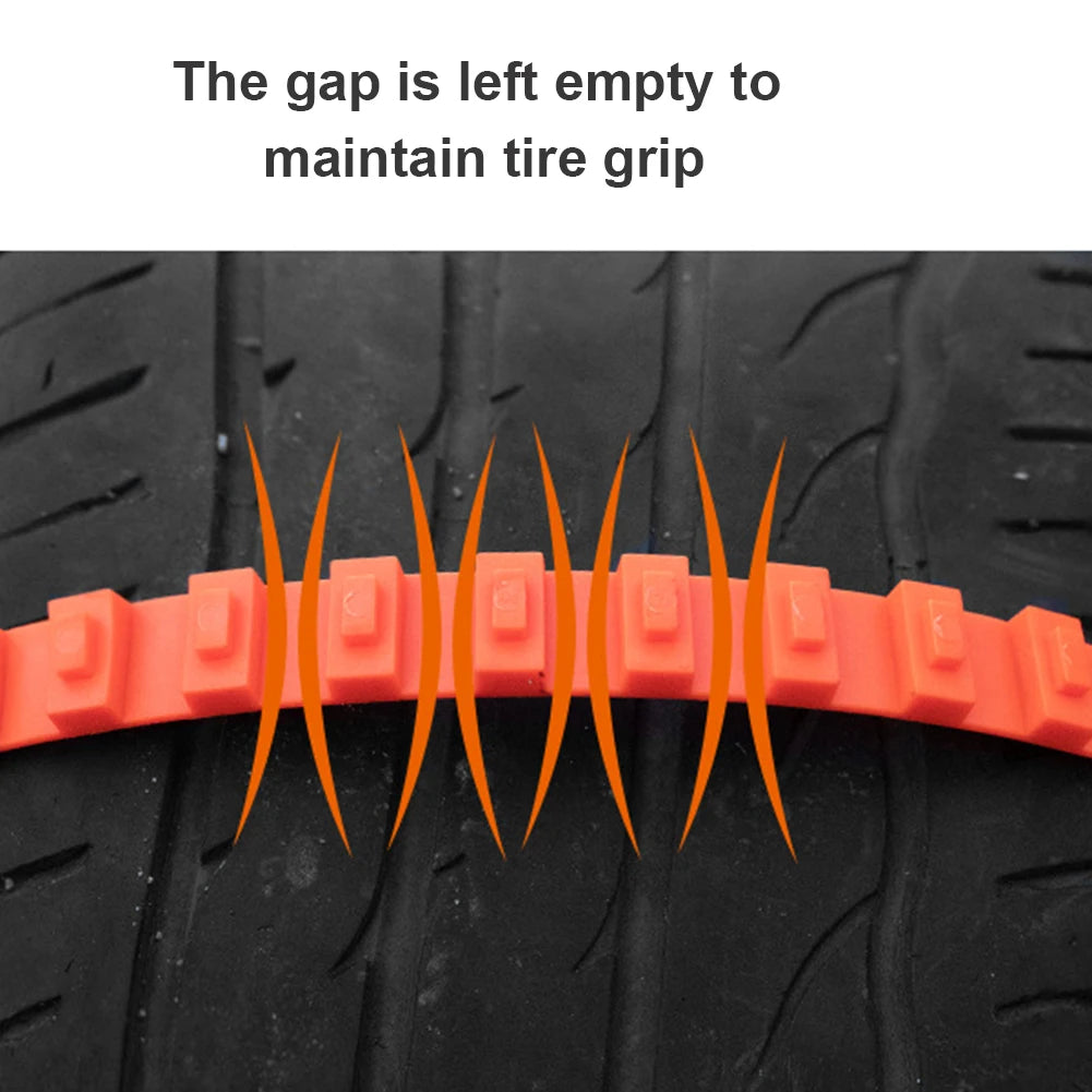 10/20Pcs Anti Skid Snow Chains Car Winter Tire Wheels Chains Winter Outdoor Snow Tire Emergency Double Grooves Anti-Skid Chains