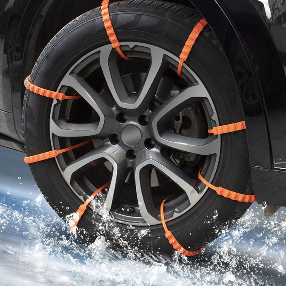 10/20Pcs Anti Skid Snow Chains Car Winter Tire Wheels Chains Winter Outdoor Snow Tire Emergency Double Grooves Anti-Skid Chains