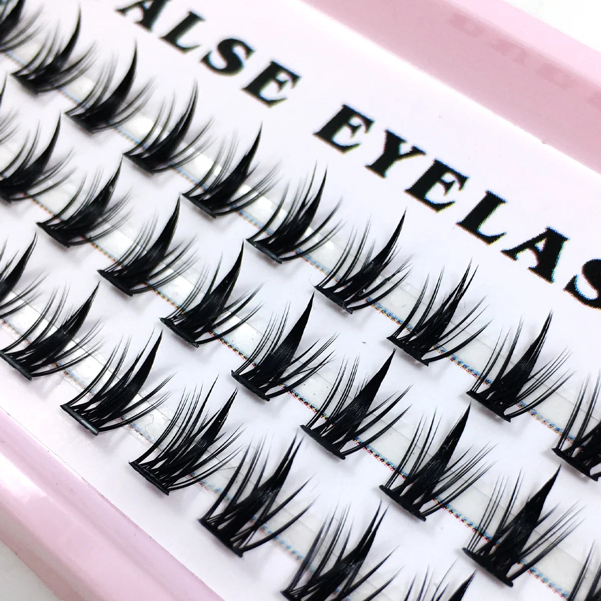 48/60/160 Bundles False Eyelash Extension Natural Mink Eyelashes Clusters Individual Lashes Bunches Makeup Cilia Eyes Faux Cils