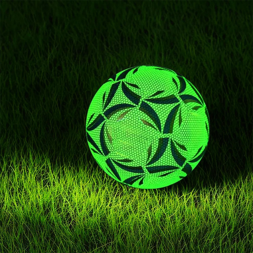 Outdoor Glow Reflective Football Soccer Ball