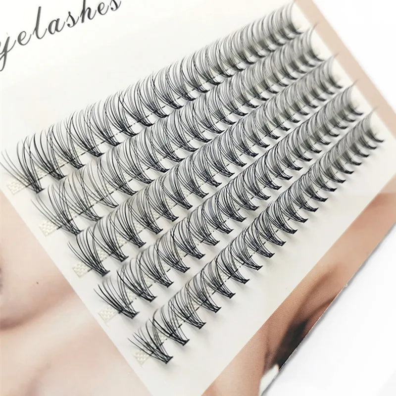 48/60/160 Bundles False Eyelash Extension Natural Mink Eyelashes Clusters Individual Lashes Bunches Makeup Cilia Eyes Faux Cils