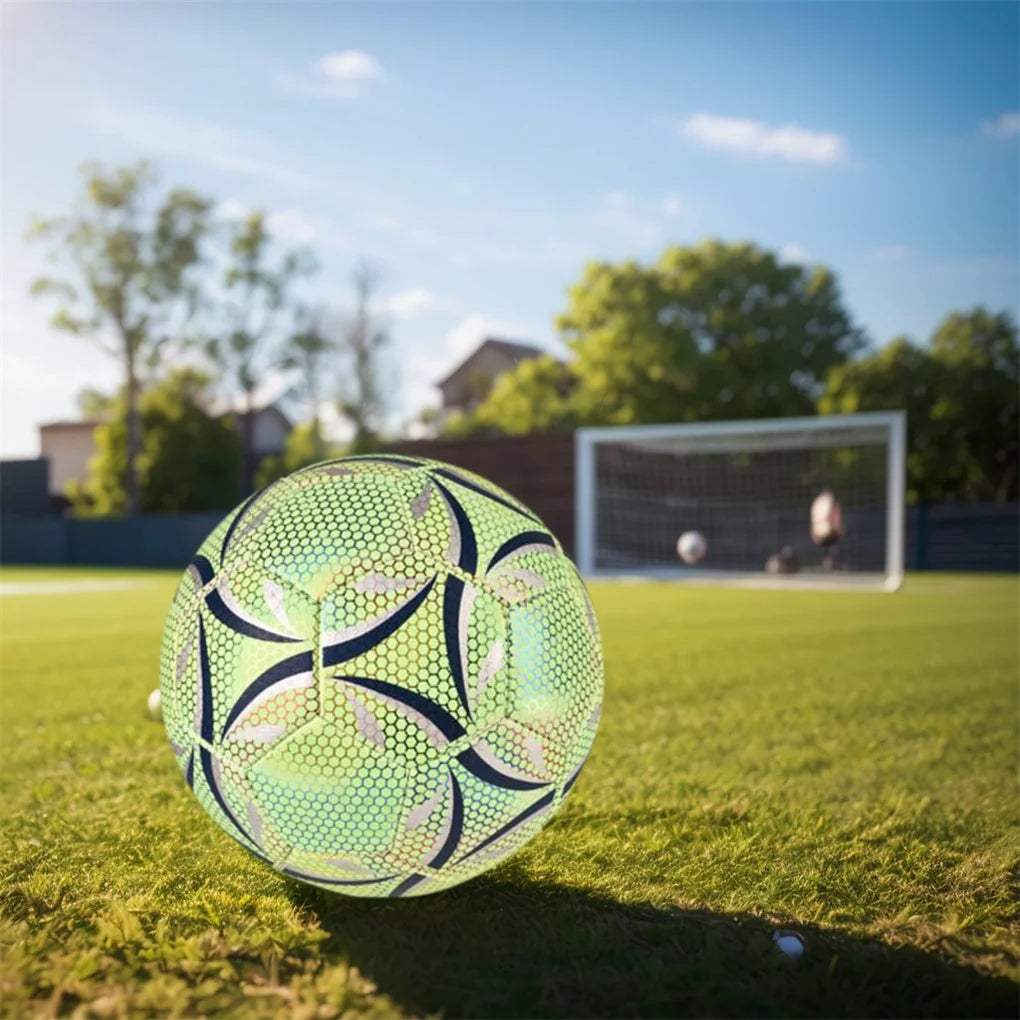 Outdoor Glow Reflective Football Soccer Ball