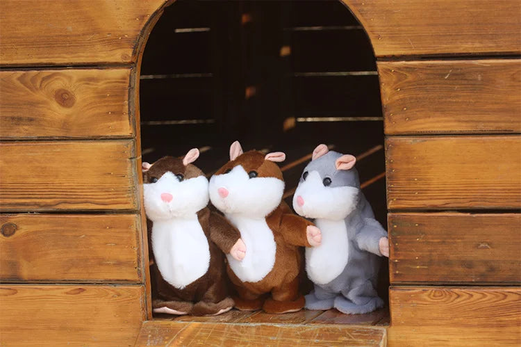 Dropshipping Talking Hamster Recording Voles Imitate Speak Sound Repeat Children Partner Plush Toy Stuffed & Plush Animals Gift