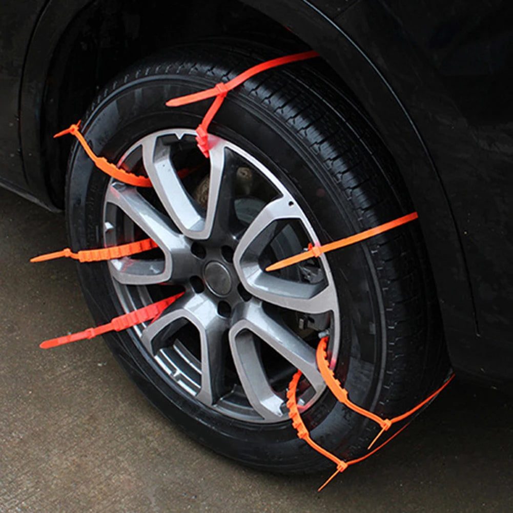 10/20Pcs Anti Skid Snow Chains Car Winter Tire Wheels Chains Winter Outdoor Snow Tire Emergency Double Grooves Anti-Skid Chains