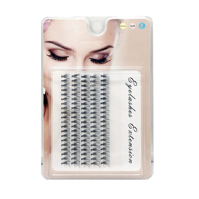 48/60/160 Bundles False Eyelash Extension Natural Mink Eyelashes Clusters Individual Lashes Bunches Makeup Cilia Eyes Faux Cils