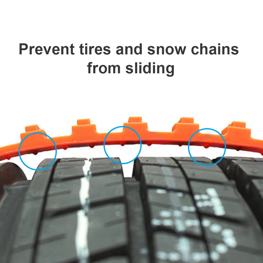 10/20Pcs Anti Skid Snow Chains Car Winter Tire Wheels Chains Winter Outdoor Snow Tire Emergency Double Grooves Anti-Skid Chains