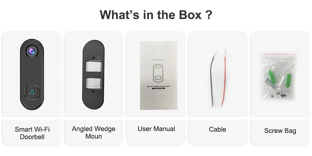 TUYA Video Doorbell WiFi  Wireless Outdoor Door Bell Camera AC Power 1080P Video Door Phone Waterproof IP65 Alexa Google Home