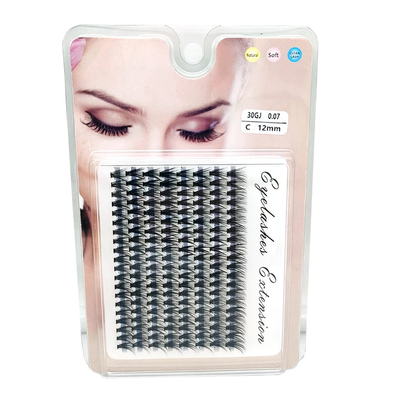 48/60/160 Bundles False Eyelash Extension Natural Mink Eyelashes Clusters Individual Lashes Bunches Makeup Cilia Eyes Faux Cils