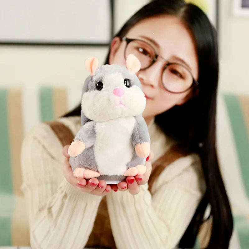 Dropshipping Talking Hamster Recording Voles Imitate Speak Sound Repeat Children Partner Plush Toy Stuffed & Plush Animals Gift