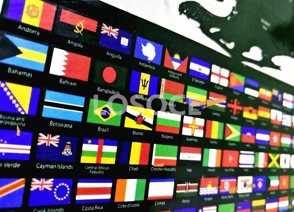 Big size Earth scratch maps with National Flags Deluxe Scratch maps With Scratch Off Layer Visual Travel Journal for travel maps