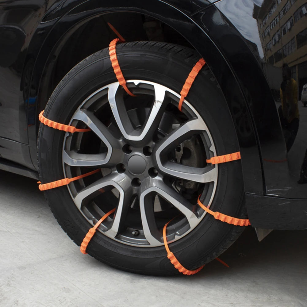10/20Pcs Anti Skid Snow Chains Car Winter Tire Wheels Chains Winter Outdoor Snow Tire Emergency Double Grooves Anti-Skid Chains