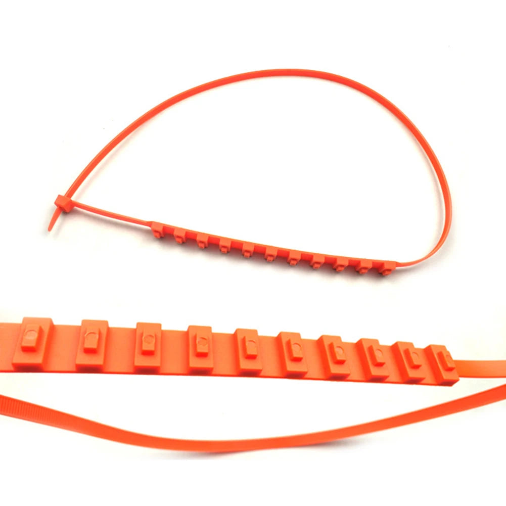 10/20Pcs Anti Skid Snow Chains Car Winter Tire Wheels Chains Winter Outdoor Snow Tire Emergency Double Grooves Anti-Skid Chains