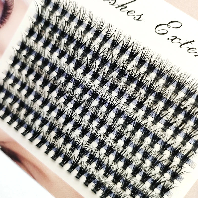 48/60/160 Bundles False Eyelash Extension Natural Mink Eyelashes Clusters Individual Lashes Bunches Makeup Cilia Eyes Faux Cils