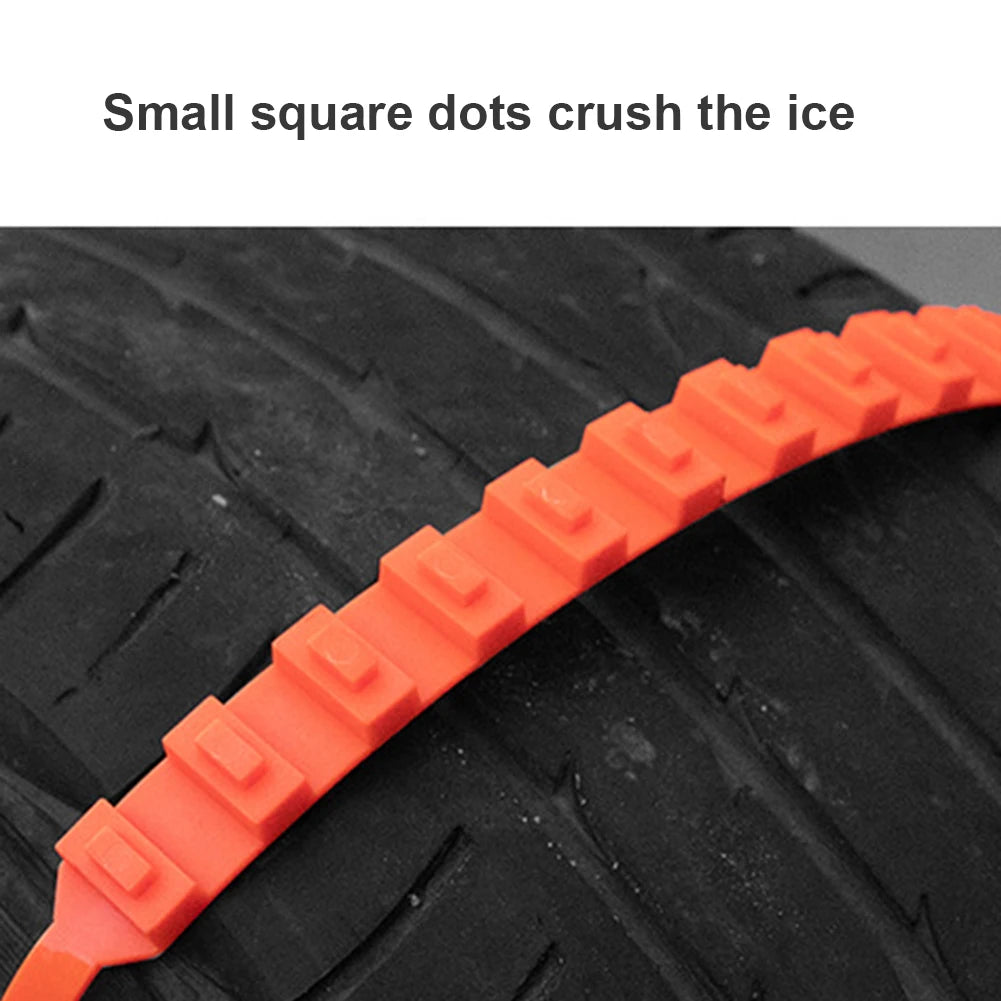 10/20Pcs Anti Skid Snow Chains Car Winter Tire Wheels Chains Winter Outdoor Snow Tire Emergency Double Grooves Anti-Skid Chains