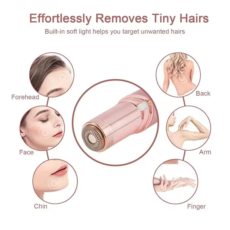 Electric Hair Removal Machine Eyebrow Trimmer Bikini Depilator Shaving Machine Face Hair Removal Painless Facial Shaver