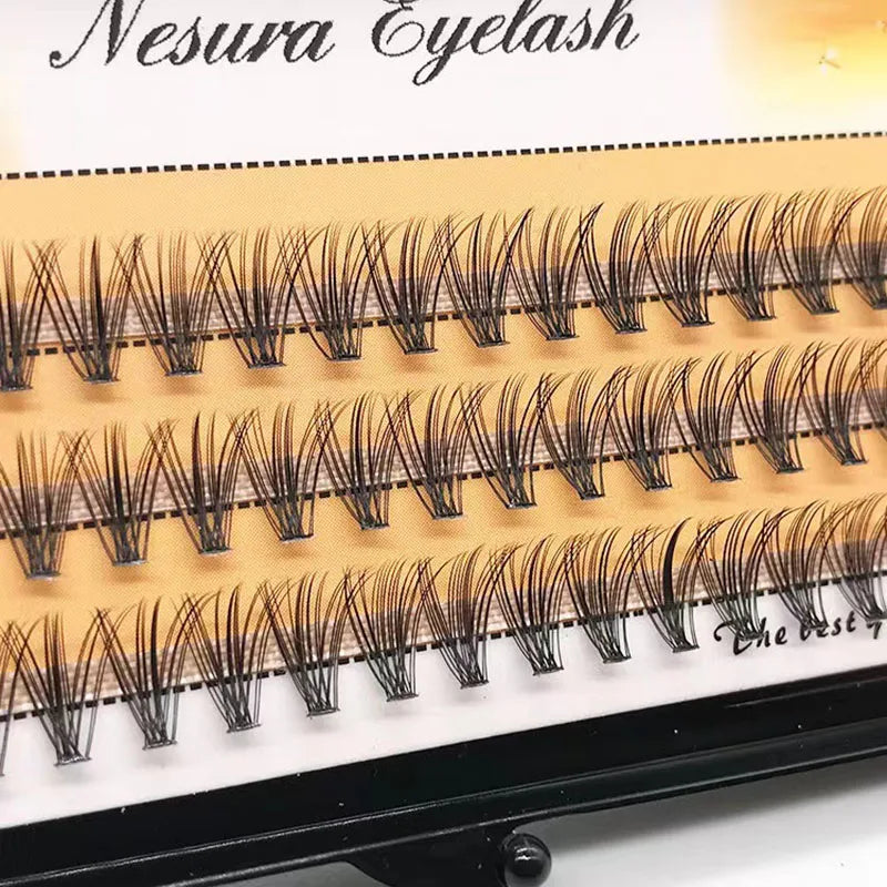 48/60/160 Bundles False Eyelash Extension Natural Mink Eyelashes Clusters Individual Lashes Bunches Makeup Cilia Eyes Faux Cils