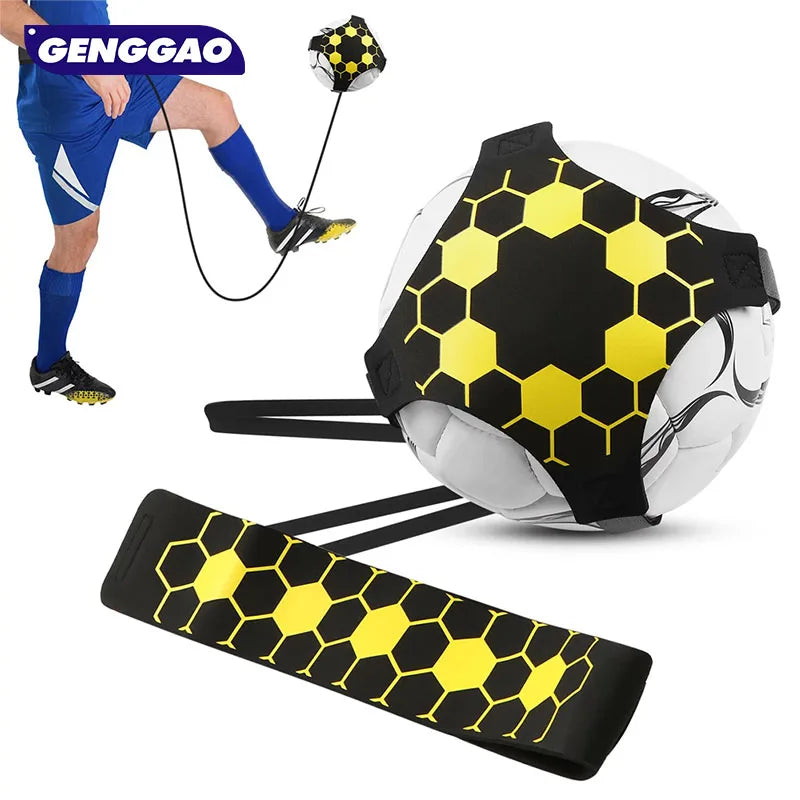 Soccer Training Belt,Football Kick Trainer,Solo Practice Training Aid, Adjustable Practice Belt for Kids and Adults Fits Ball