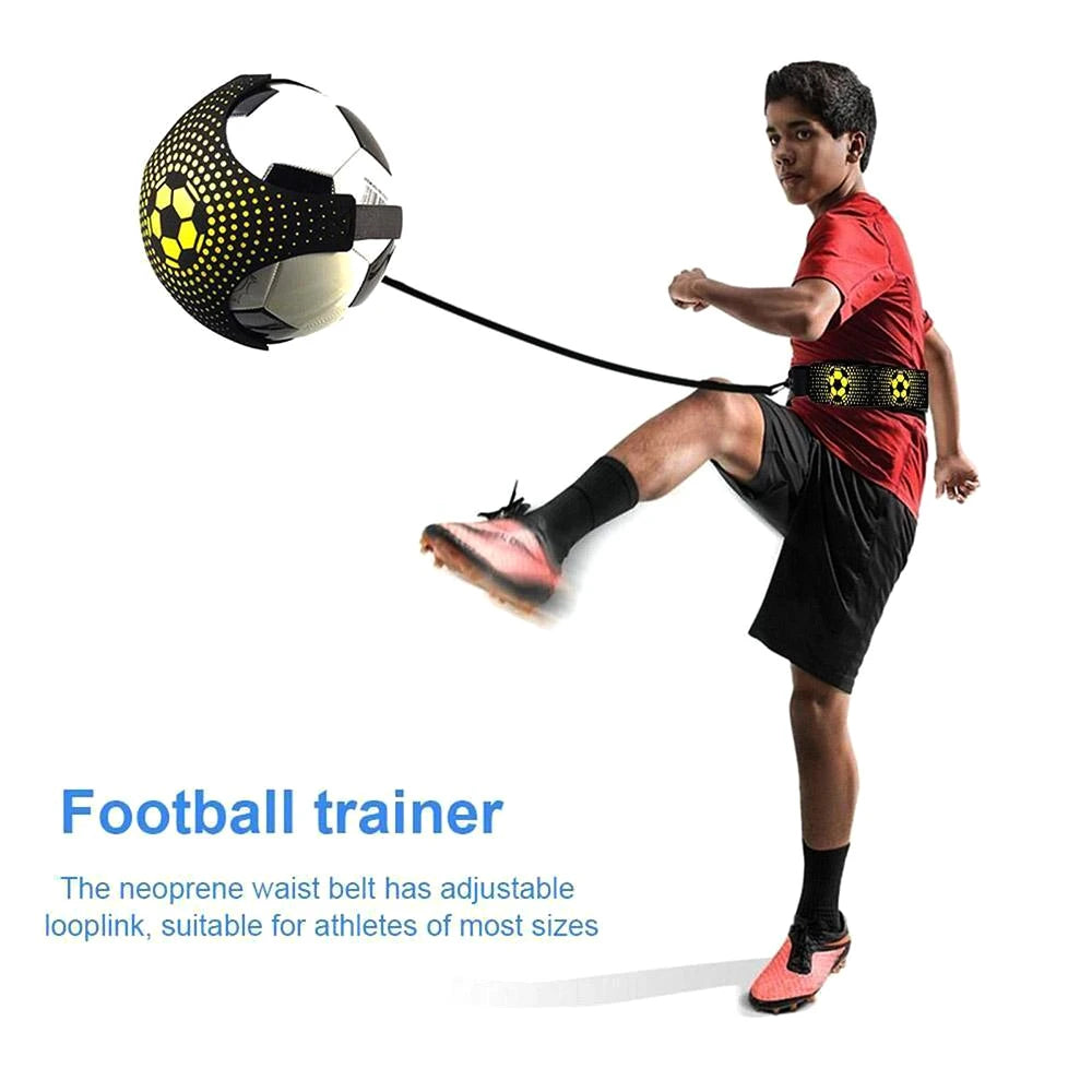 Soccer Training Belt,Football Kick Trainer,Solo Practice Training Aid, Adjustable Practice Belt for Kids and Adults Fits Ball