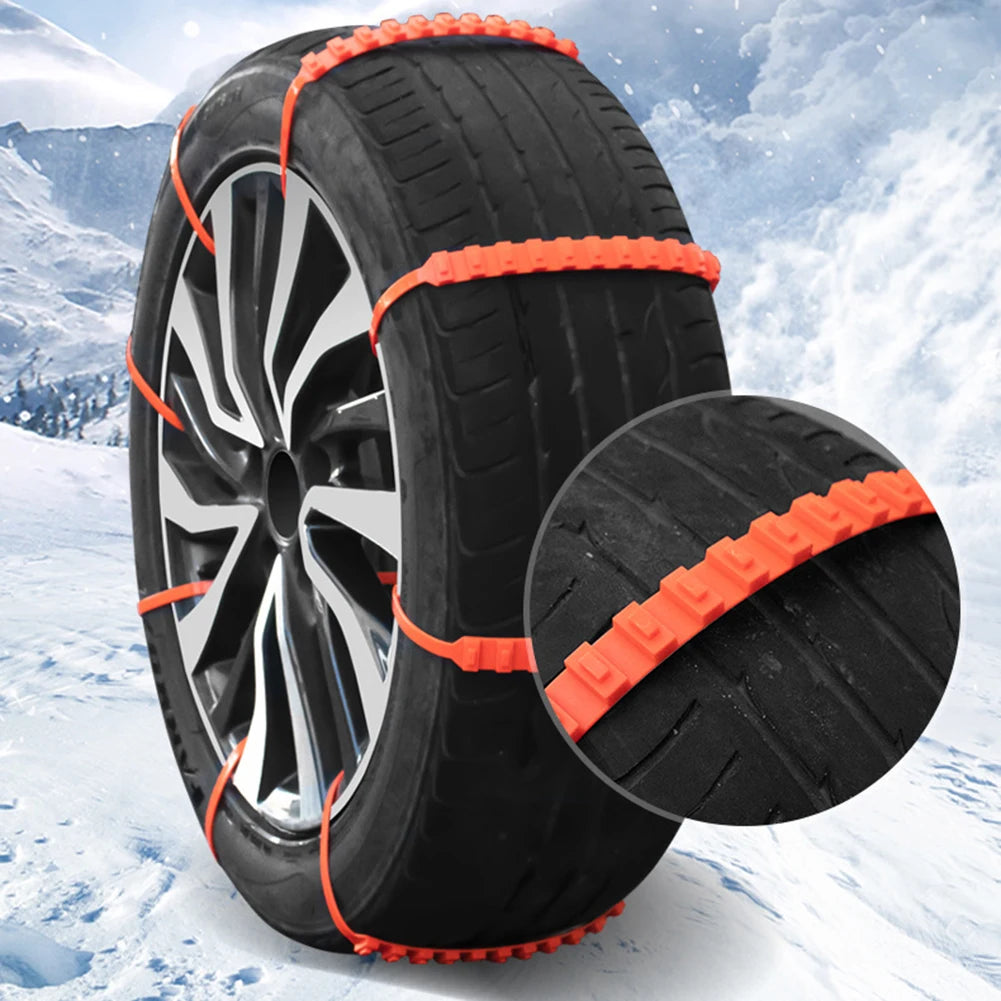10/20Pcs Anti Skid Snow Chains Car Winter Tire Wheels Chains Winter Outdoor Snow Tire Emergency Double Grooves Anti-Skid Chains