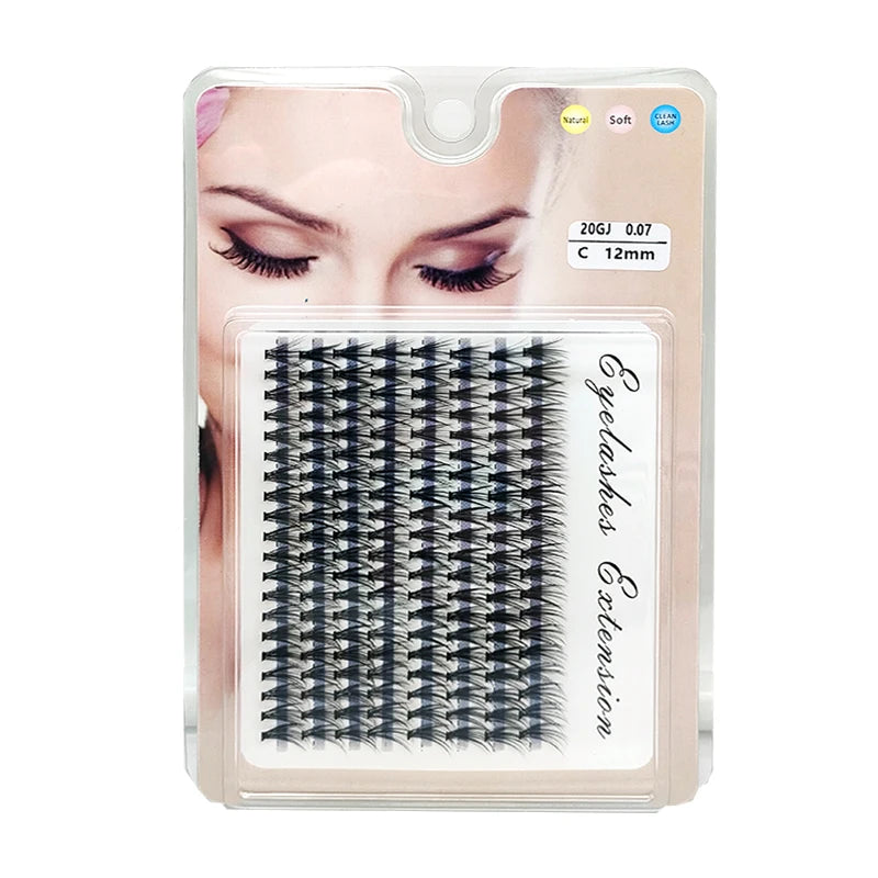 48/60/160 Bundles False Eyelash Extension Natural Mink Eyelashes Clusters Individual Lashes Bunches Makeup Cilia Eyes Faux Cils