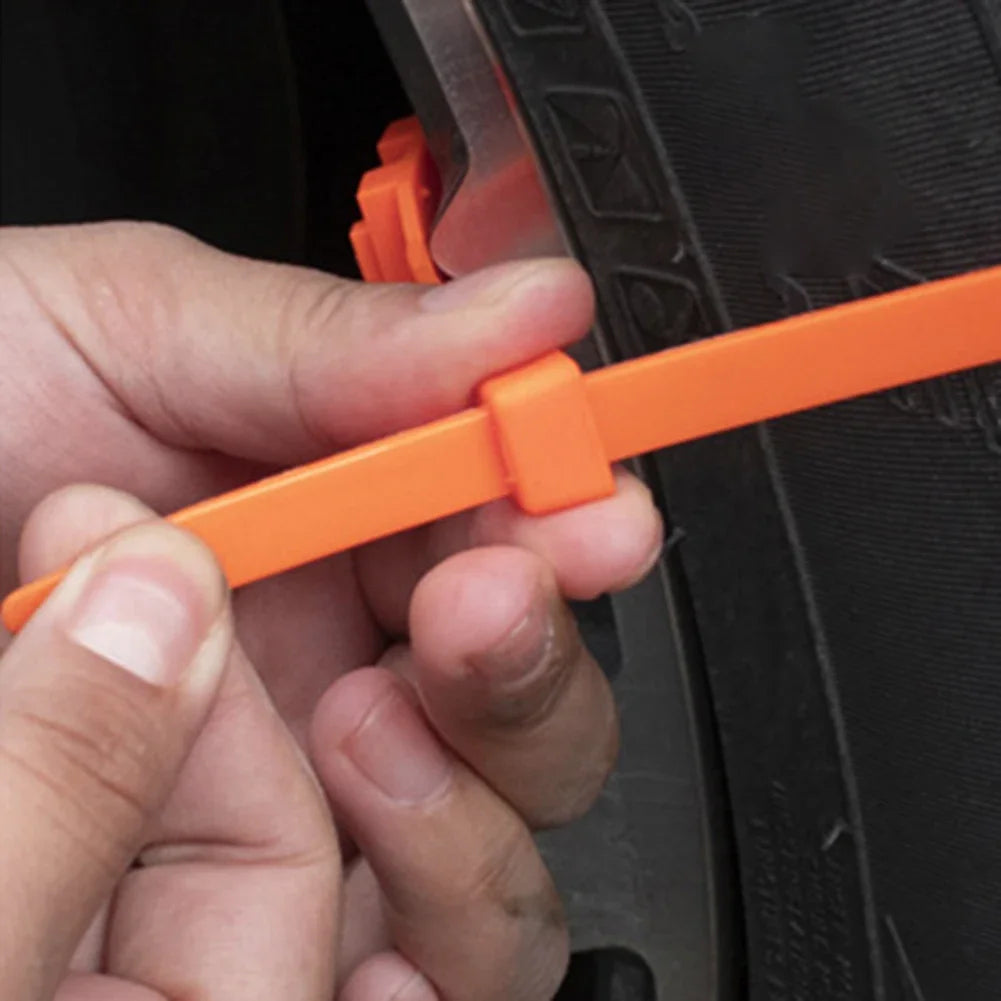 10/20Pcs Anti Skid Snow Chains Car Winter Tire Wheels Chains Winter Outdoor Snow Tire Emergency Double Grooves Anti-Skid Chains